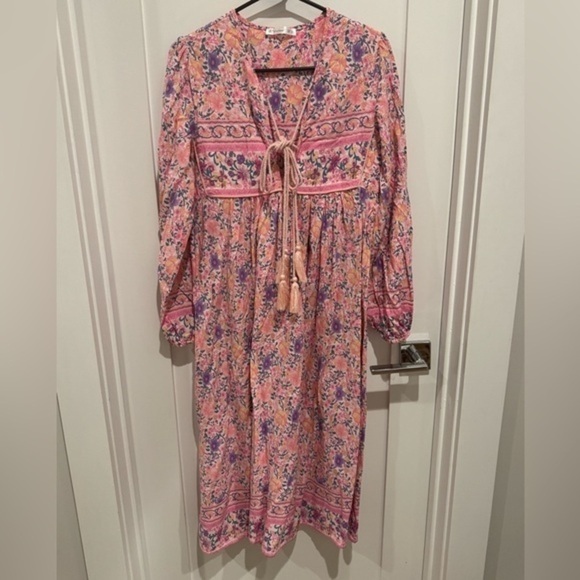 Vici Dresses & Skirts - R. Vivimos floral midi dress XS cottagecore coquette girl boho bohemian b2